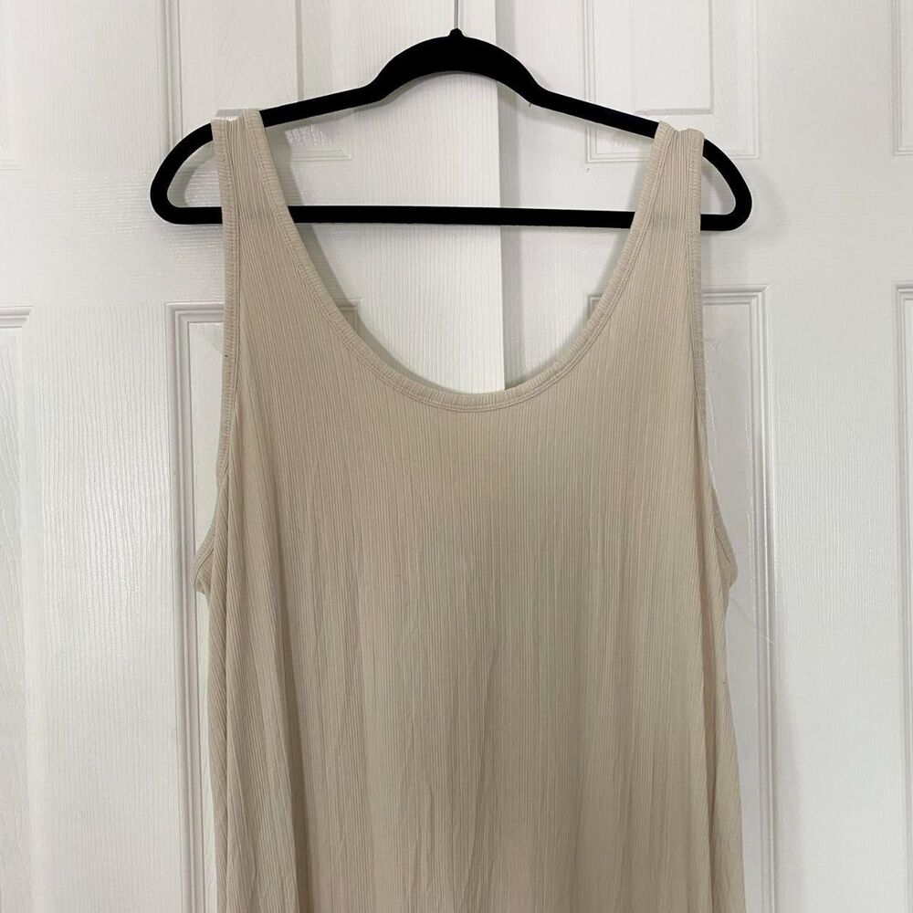 Old Navy Beige Tank Midi Dress - Picture 2 of 4